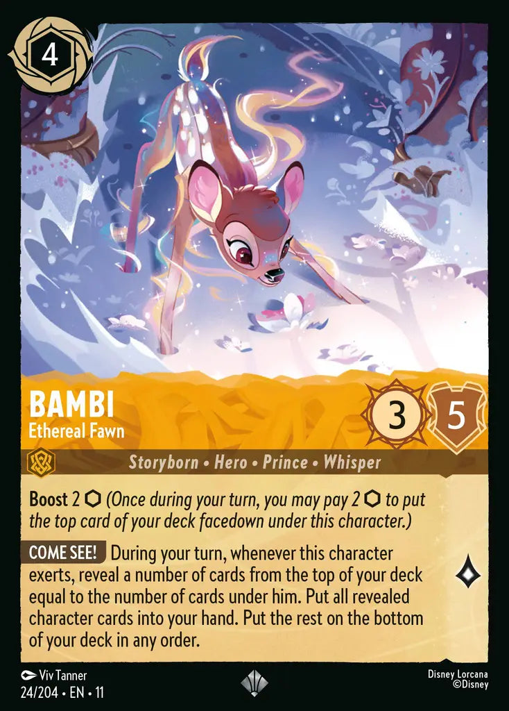 Disney Lorcana Winterspell 024/204 Bambi - Ethereal Fawn