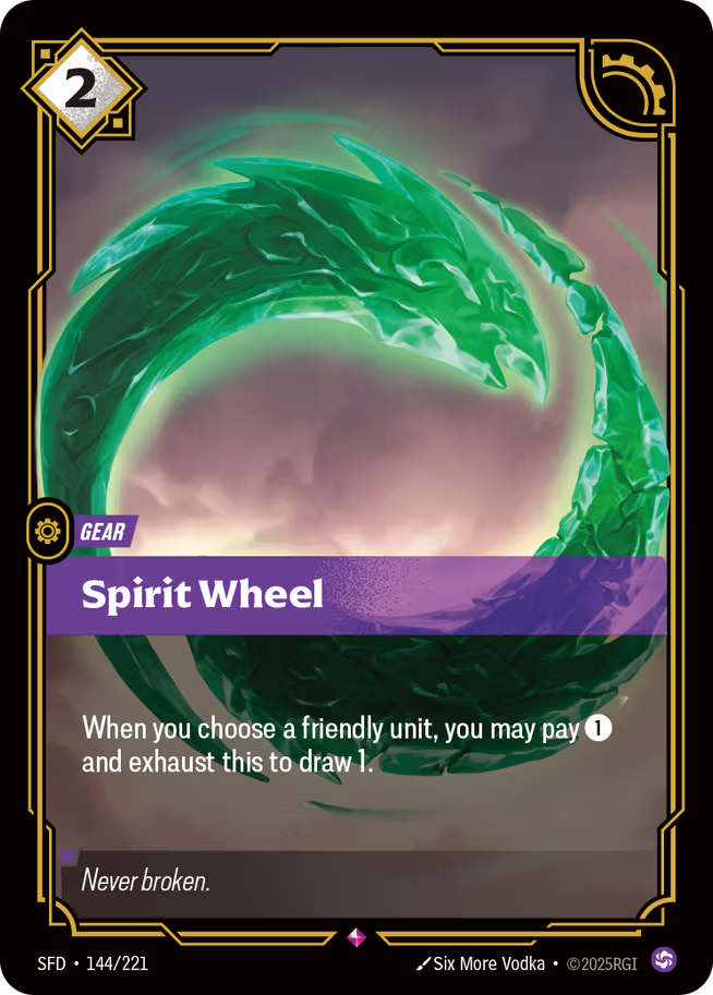 Riftbound: League of Legends TCG Spiritforged 144/221 Spirit Wheel