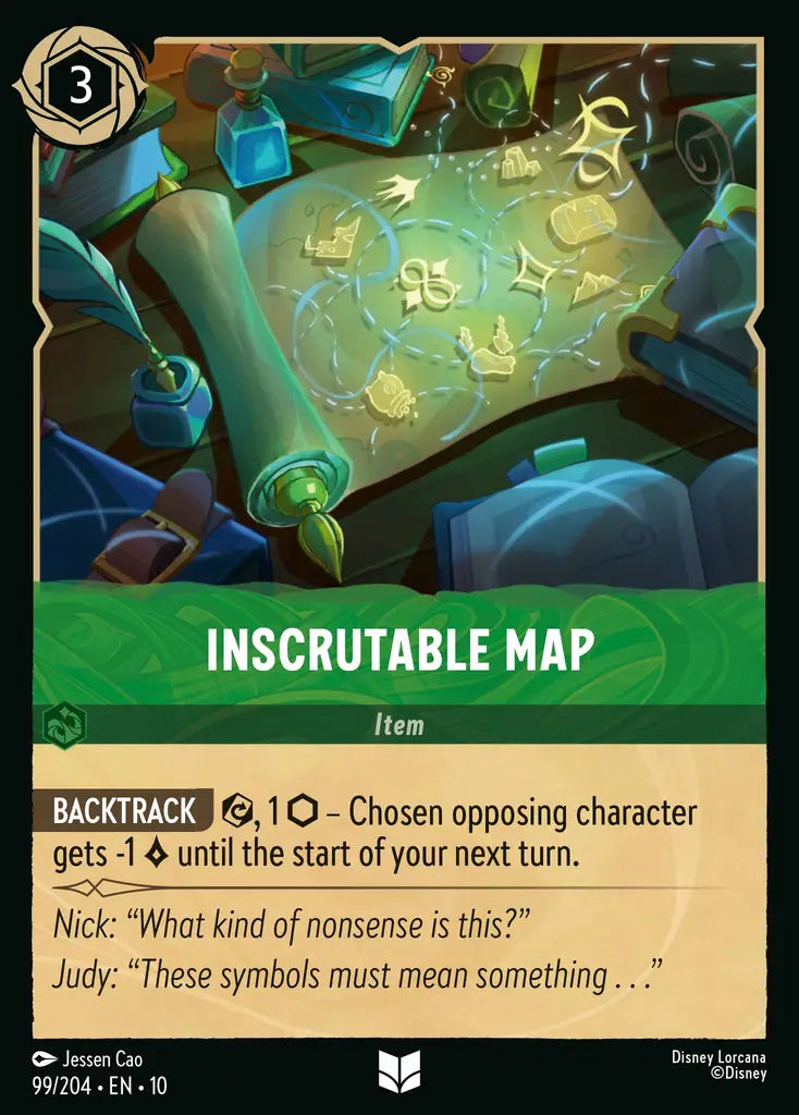 Disney Lorcana Whispers in the Well 099/204 Inscrutable Map