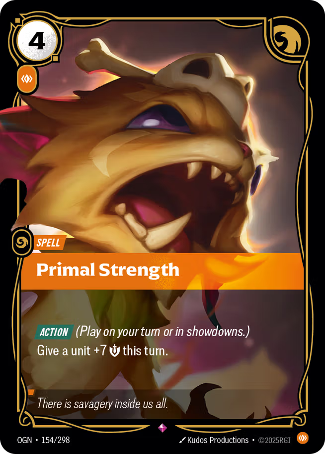 Riftbound: League of Legends TCG Origins 154/289 Primal Strength