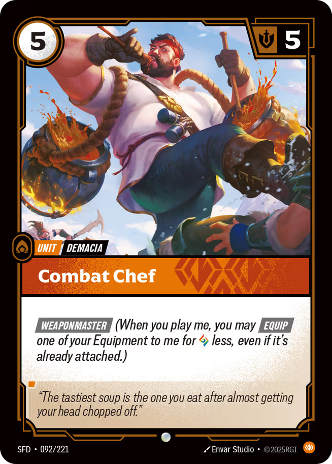 Riftbound: League of Legends TCG Spiritforged 092/221 Combat Chef