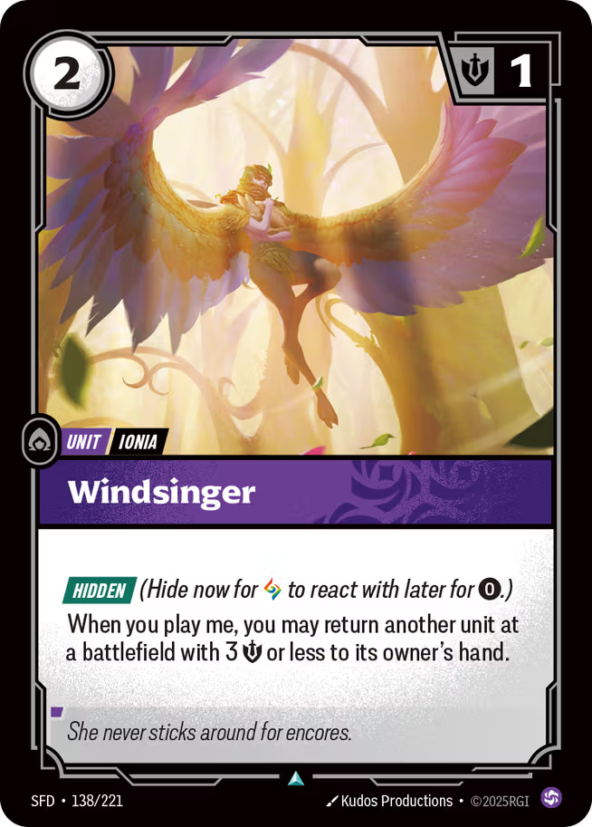 Riftbound: League of Legends TCG Spiritforged 138/221 Windsinger
