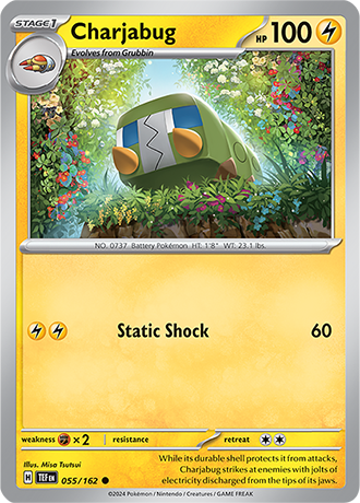 Scarlet & Violet Temporal Forces 055/162 Charjabug