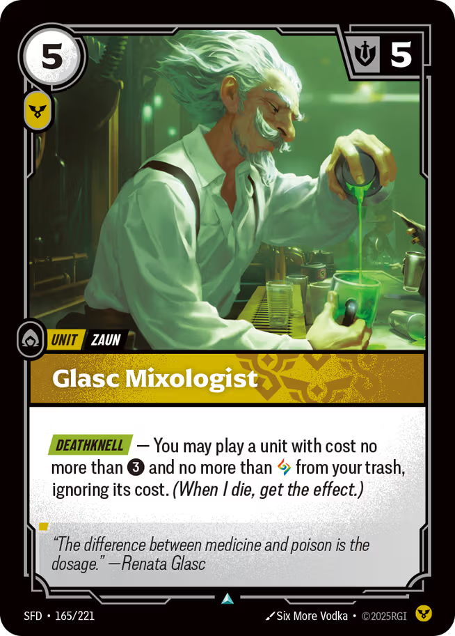 Riftbound: League of Legends TCG Spiritforged 165/221 Glasc Mixologist