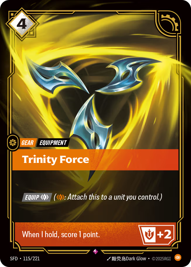 Riftbound: League of Legends TCG Spiritforged 115/221 Trinity Force