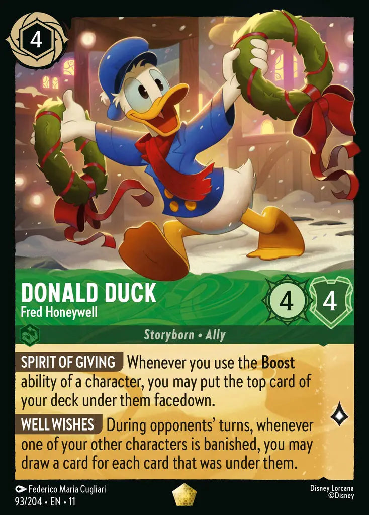 Disney Lorcana Winterspell 093/204 Donald Duck - Fred Honeywell