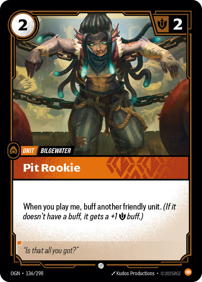 Riftbound: League of Legends TCG Origins 136/289 Pit Rookie
