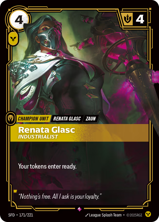 Riftbound: League of Legends TCG Spiritforged 171/221 Renata Glasc, Industrialist