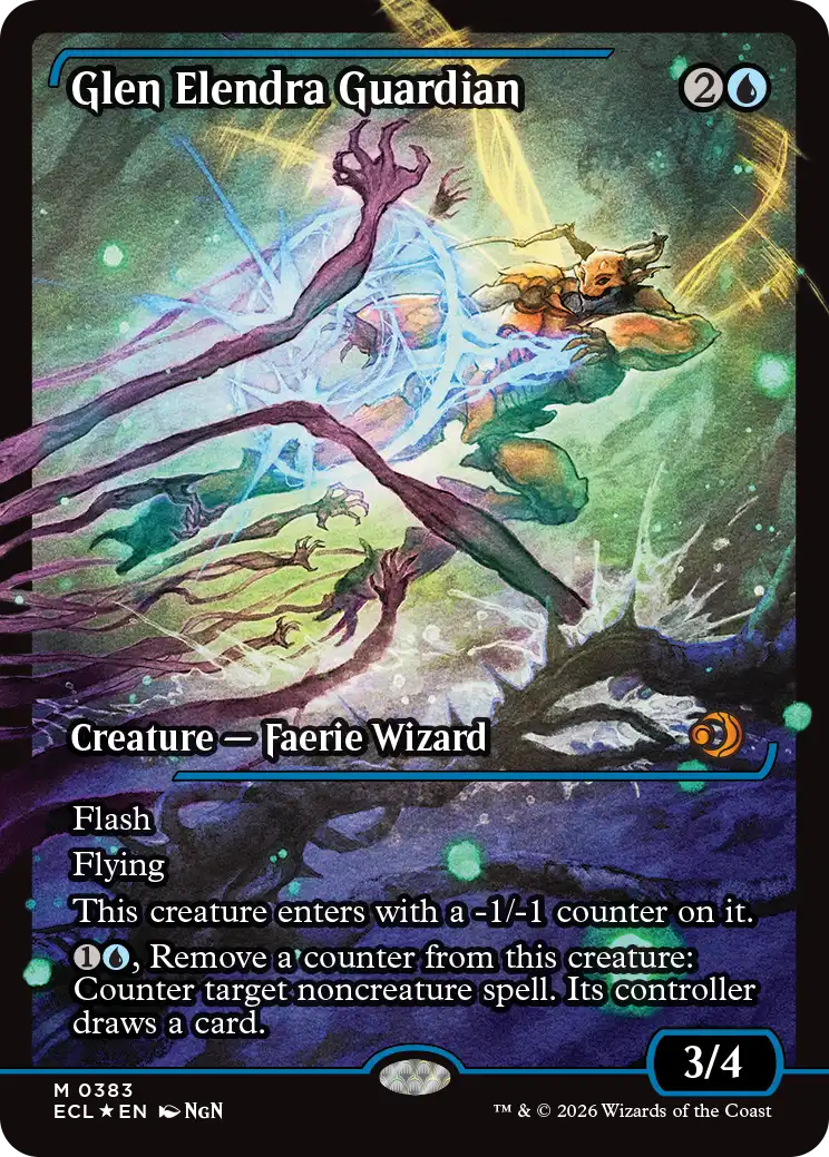 MTG Lorwyn Eclipsed 0383 Glen Elendra Guardian Foil