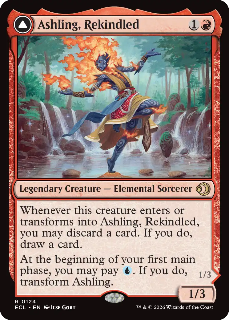MTG Lorwyn Eclipsed 0124 Ashling, Rekindled Foil
