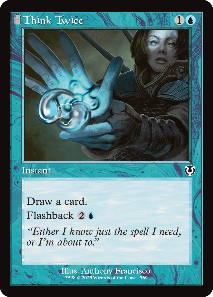 MTG Innistrad Remastered 369 Think Twice Retro Frame