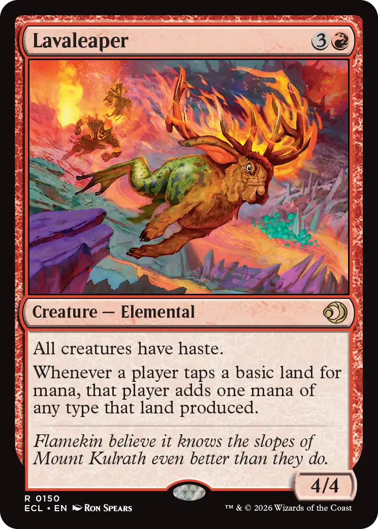 MTG Lorwyn Eclipsed 0150 Lavaleaper Foil