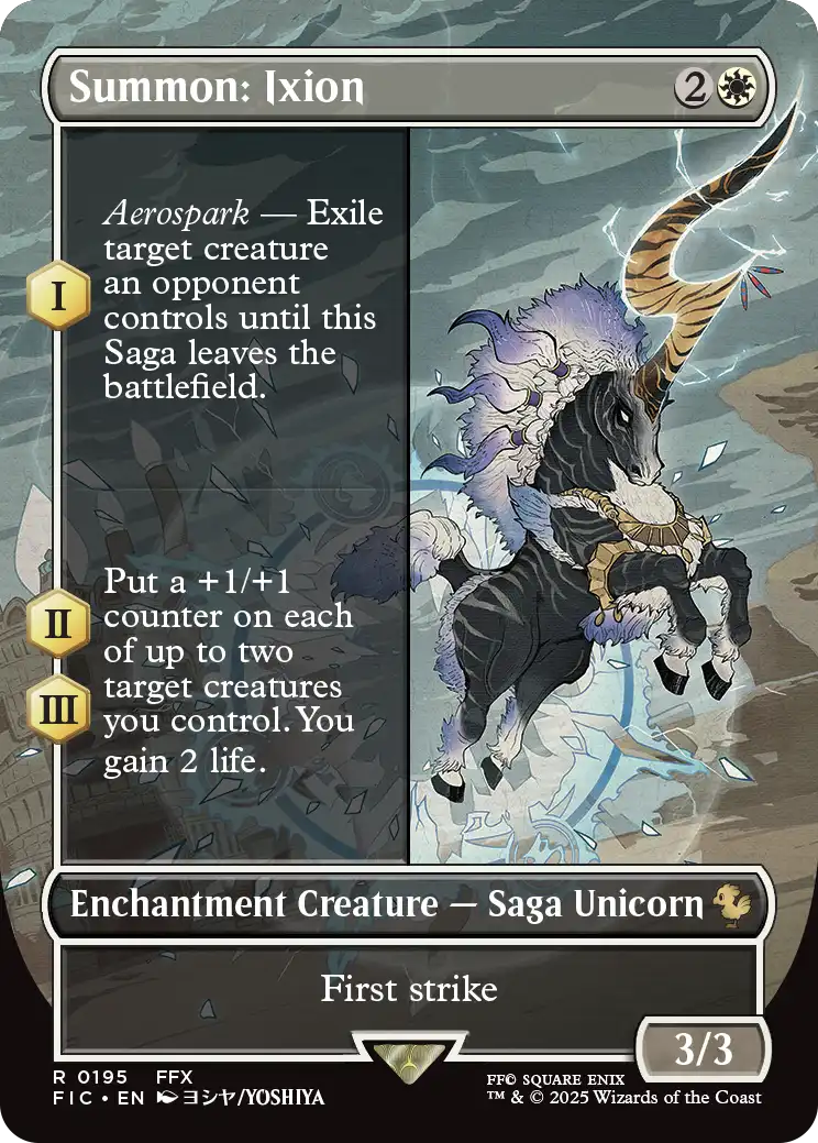 MTG - Final Fantasy 0195 Summon: Ixion Borderless Foil