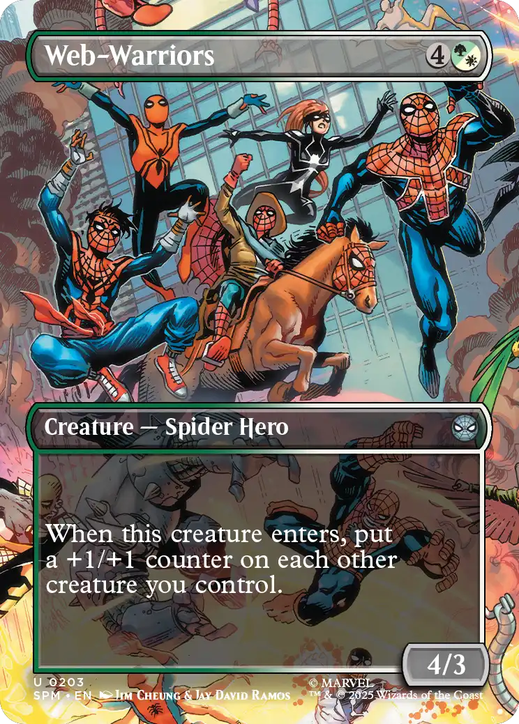 MTG - Marvel's Spider-man 0203 Web-Warriors Borderless