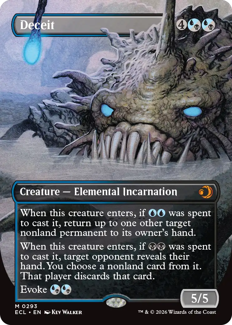 MTG Lorwyn Eclipsed 0293 Deceit Borderless