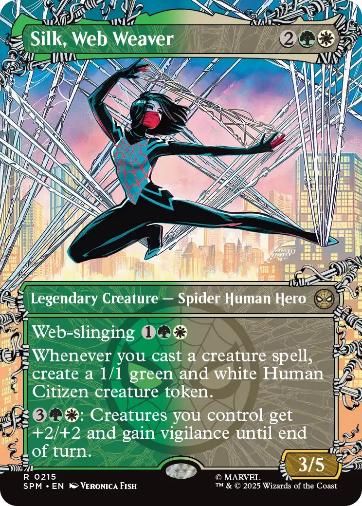 MTG - Marvel's Spider-man 0215 Silk, Web Weaver Borderless