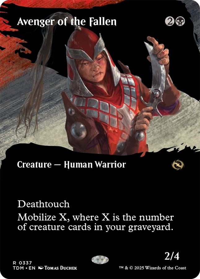 Tarkir: Dragonstorm 0337 Avenger of the Fallen Borderless