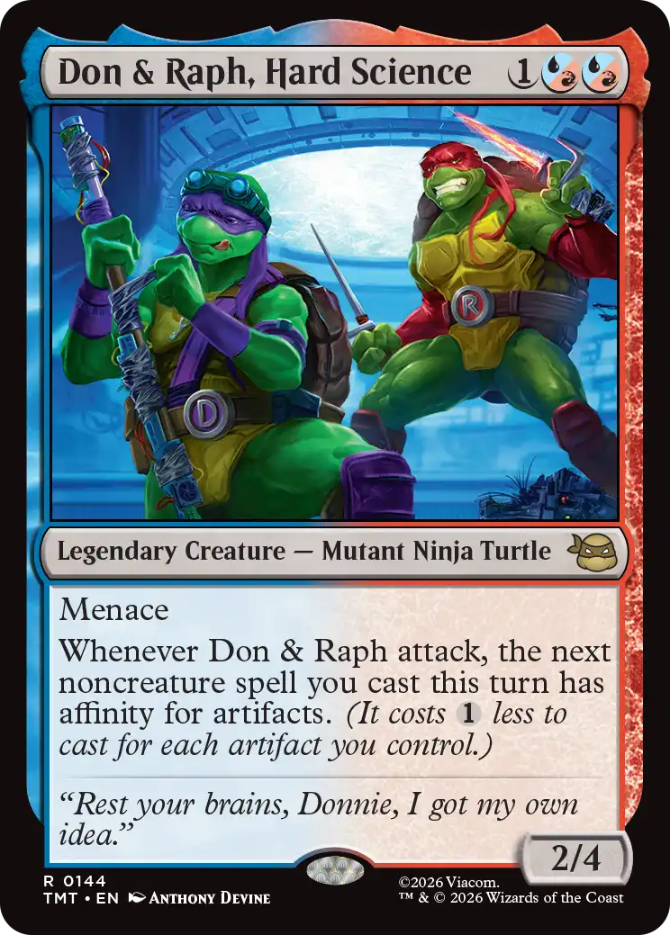 MTG Teenage Mutant Ninja Turtles 0144 Don & Raph, Hard Science