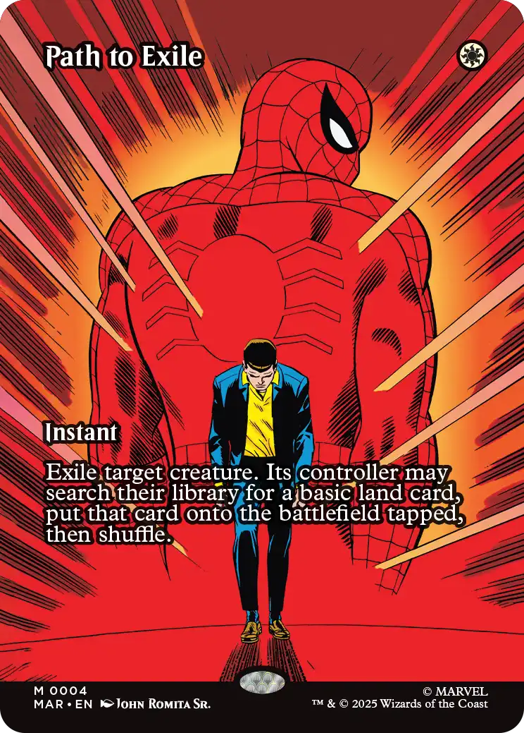 MTG - Marvel's Spider-man 0004 Path to Exile Borderless