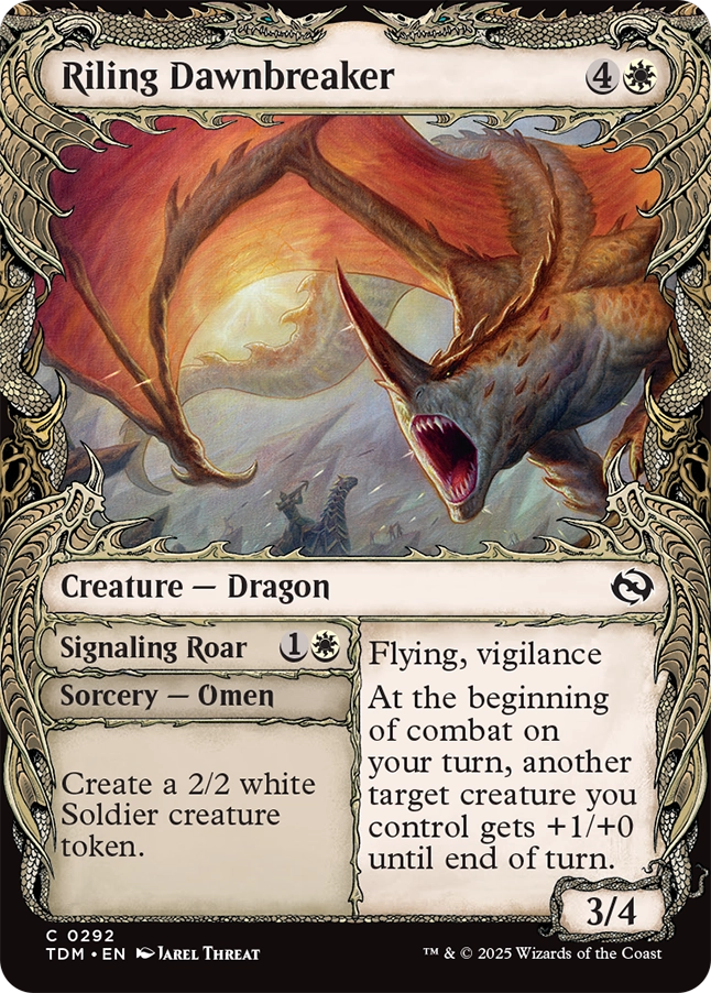 Tarkir: Dragonstorm 0292 Riling Dawnbreaker Showcase