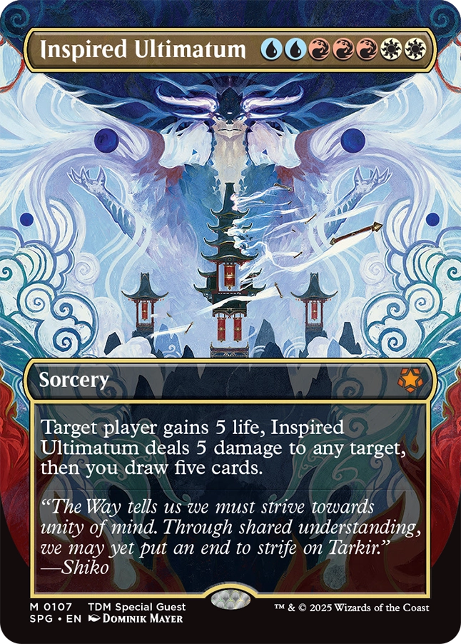 Tarkir: Dragonstorm 0107 Inspired Ultimatum Borderless