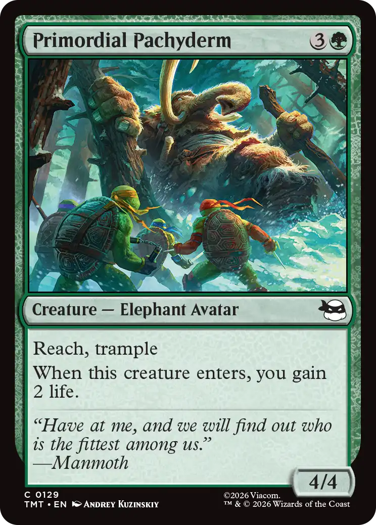 MTG Teenage Mutant Ninja Turtles 0129 Primordial Pachyderm