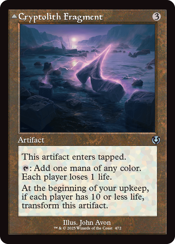 MTG Innistrad Remastered 472 Cryptolith Fragment Retro Frame