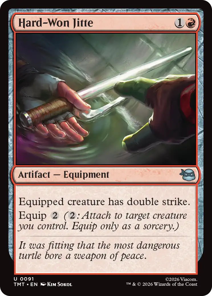 MTG Teenage Mutant Ninja Turtles 0091 Hard-Won Jitte