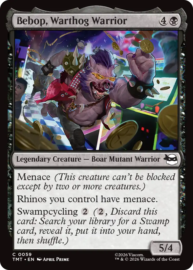 MTG Teenage Mutant Ninja Turtles 0059 Bebop, Warthog Warrior