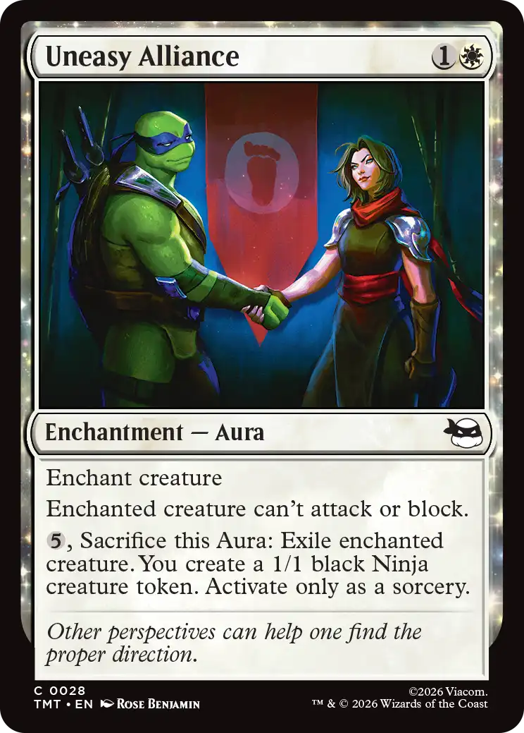 MTG Teenage Mutant Ninja Turtles 0028 Uneasy Alliance Foil