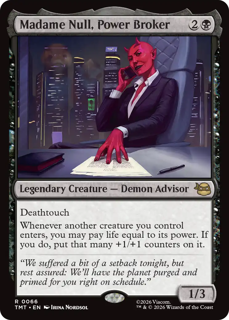 MTG Teenage Mutant Ninja Turtles 0066 Madame Null, Power Broker