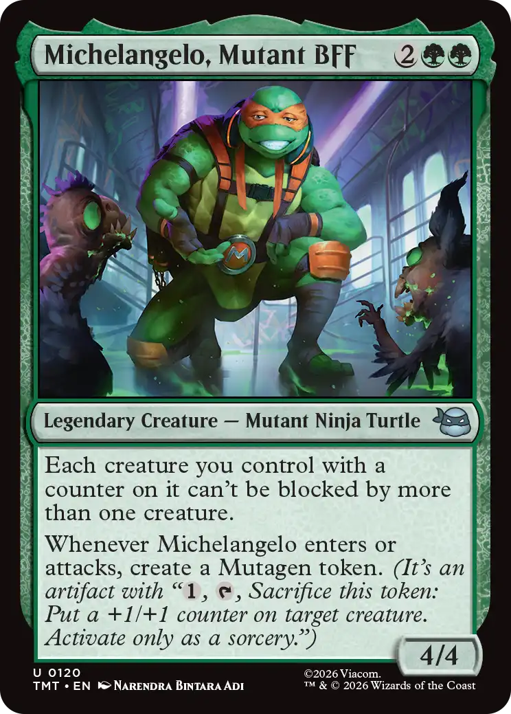 MTG Teenage Mutant Ninja Turtles 0120 Michelangelo, Mutant BFF