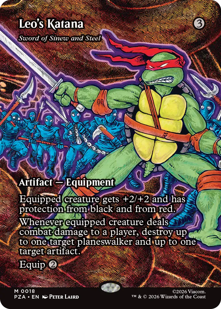 MTG Teenage Mutant Ninja Turtles 0018 Sword of Sinew and Steel Borderless