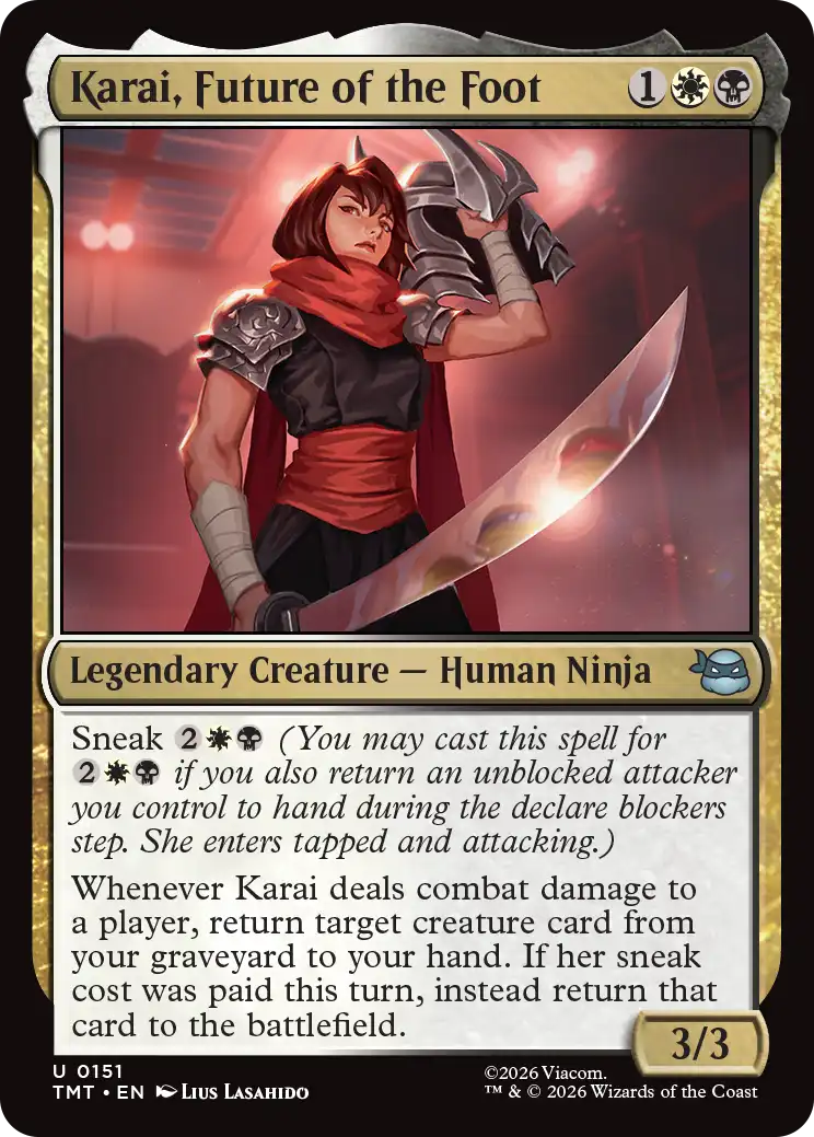 MTG Teenage Mutant Ninja Turtles 0151 Karai, Future of the Foot
