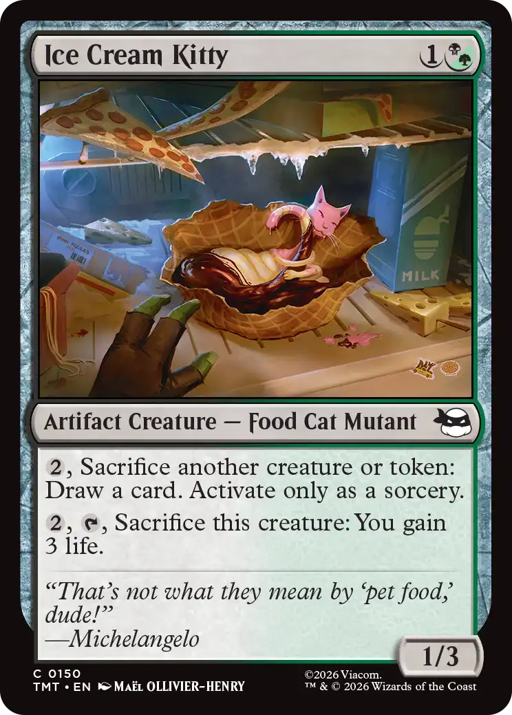 MTG Teenage Mutant Ninja Turtles 0150 Ice Cream Kitty