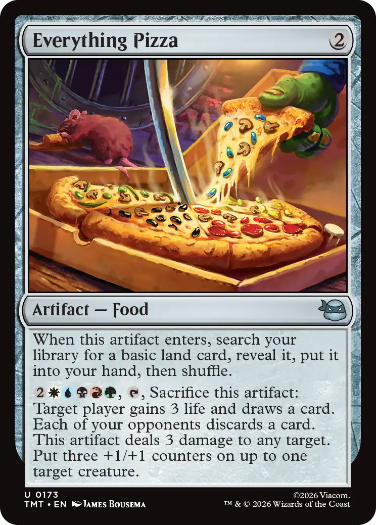 MTG Teenage Mutant Ninja Turtles 0173 Everything Pizza Foil