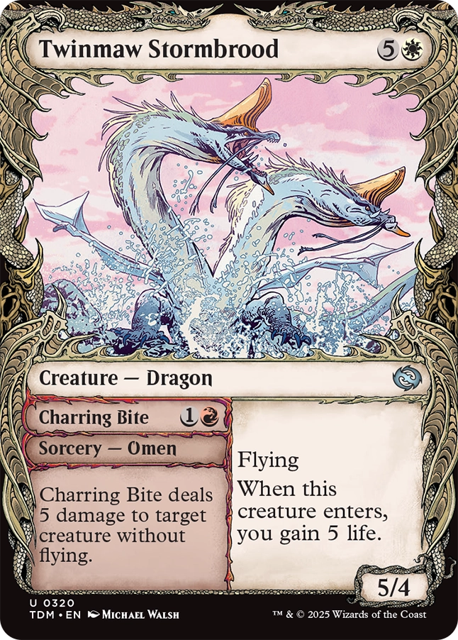 Tarkir: Dragonstorm 0320 Twinmaw Stormbrood Showcase