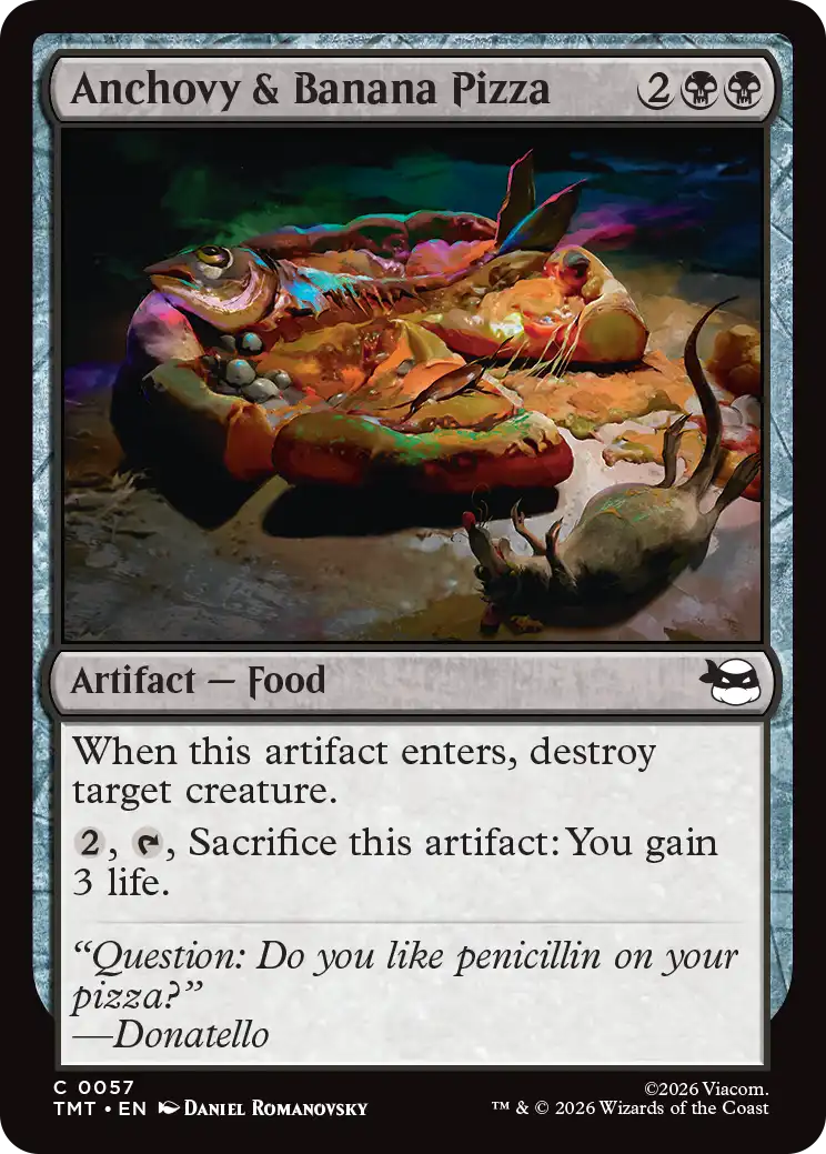 MTG Teenage Mutant Ninja Turtles 0057 Anchovy & Banana Pizza