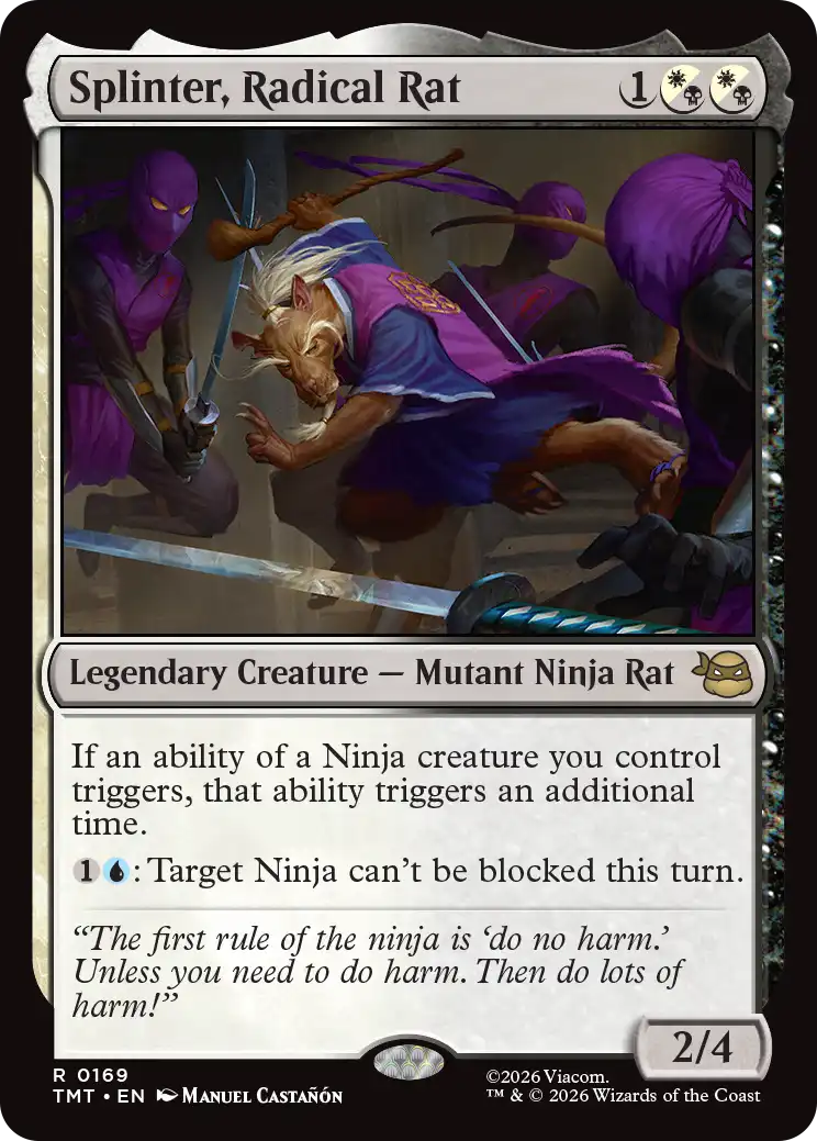 MTG Teenage Mutant Ninja Turtles 0169 Splinter, Radical Rat