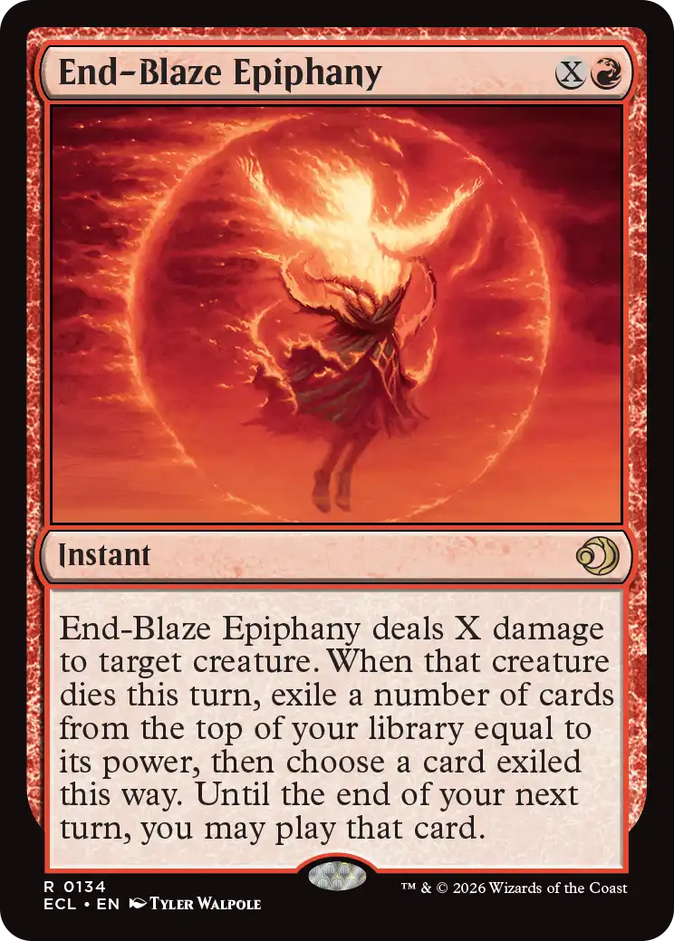MTG Lorwyn Eclipsed 0134 End-Blaze Epiphany Foil