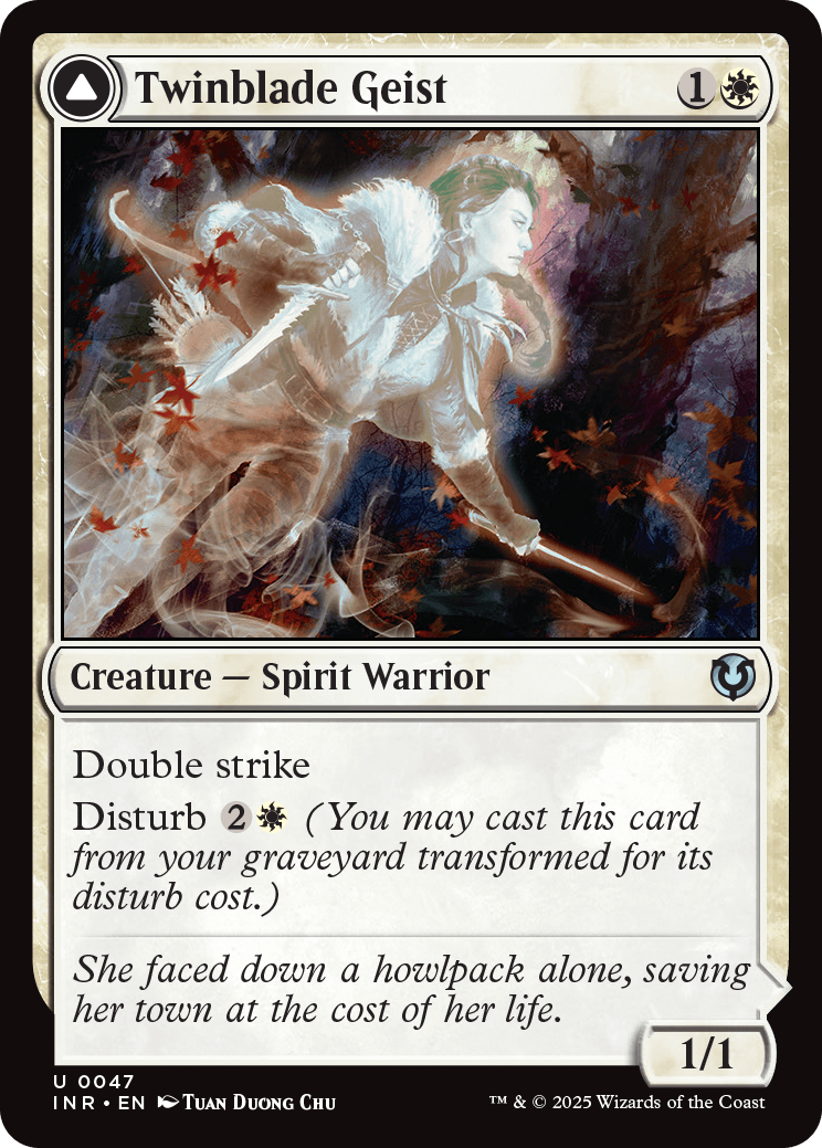 MTG Innistrad Remastered 0047 Twinblade Geist