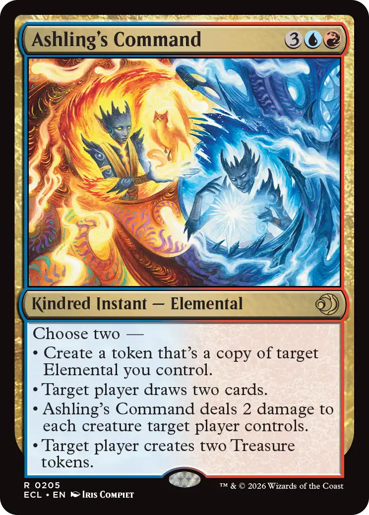 MTG Lorwyn Eclipsed 0205 Ashling's Command Foil