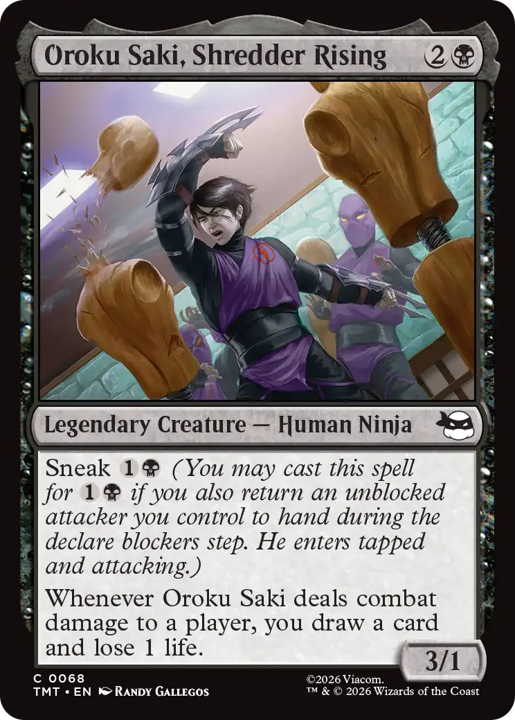 MTG Teenage Mutant Ninja Turtles 0068 Oroku Saki, Shredder Rising