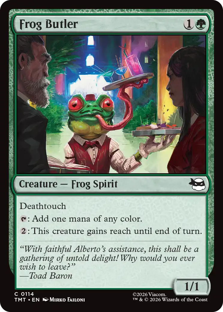 MTG Teenage Mutant Ninja Turtles 0114 Frog Butler Foil