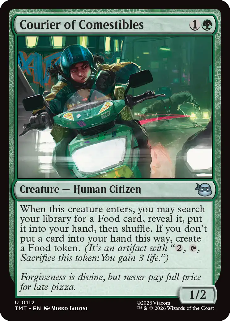 MTG Teenage Mutant Ninja Turtles 0112 Courier of Comestibles