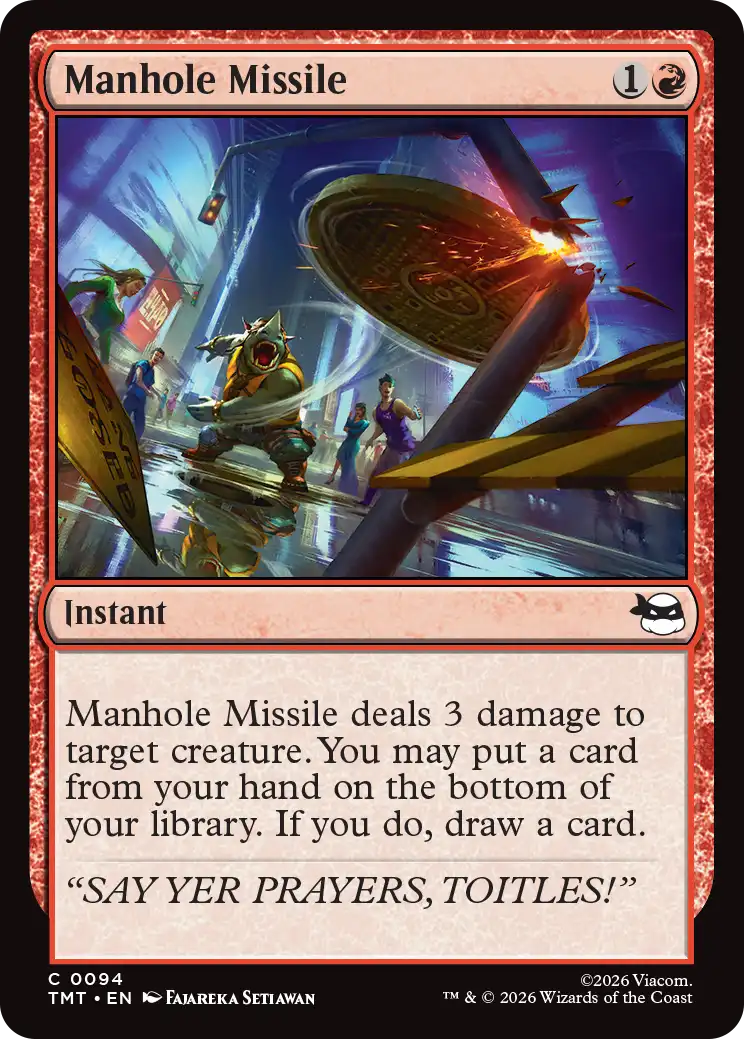 MTG Teenage Mutant Ninja Turtles 0094 Manhole Missile