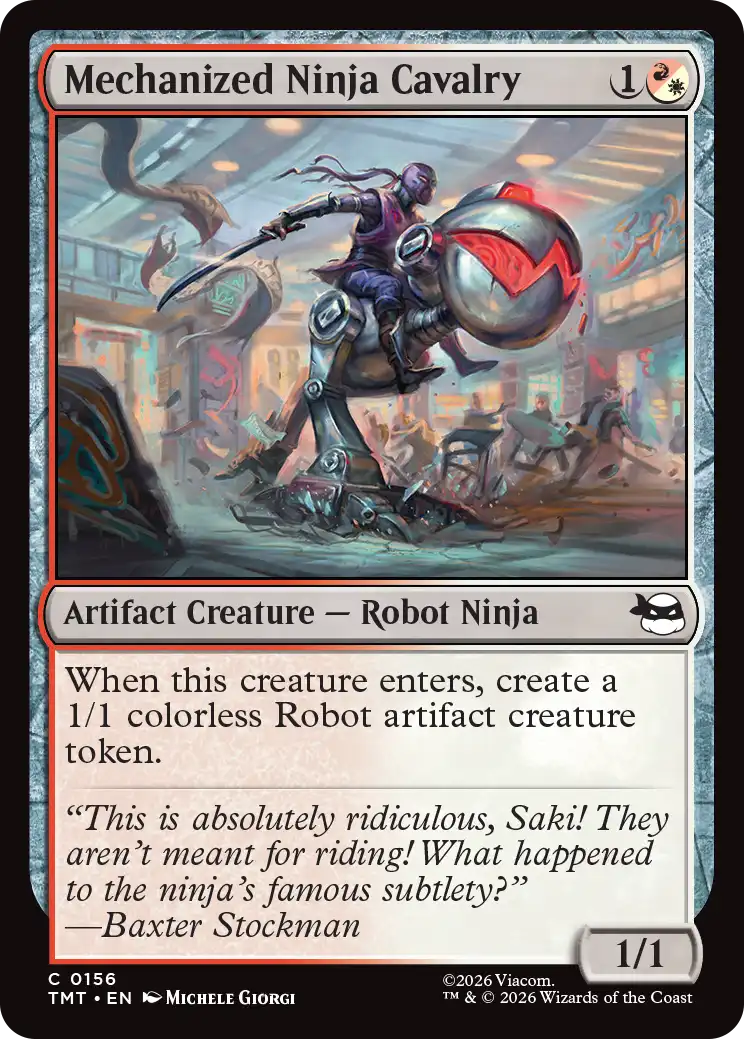 MTG Teenage Mutant Ninja Turtles 0156 Mechanized Ninja Cavalry