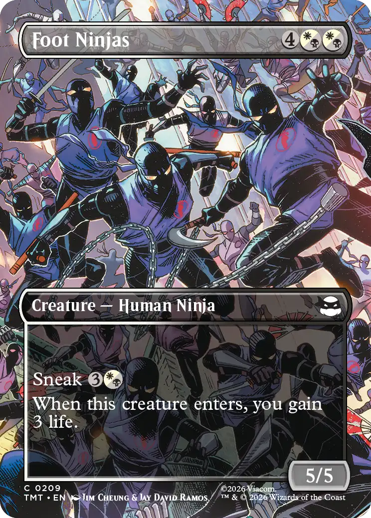 MTG Teenage Mutant Ninja Turtles 0209 Foot Ninjas Borderless