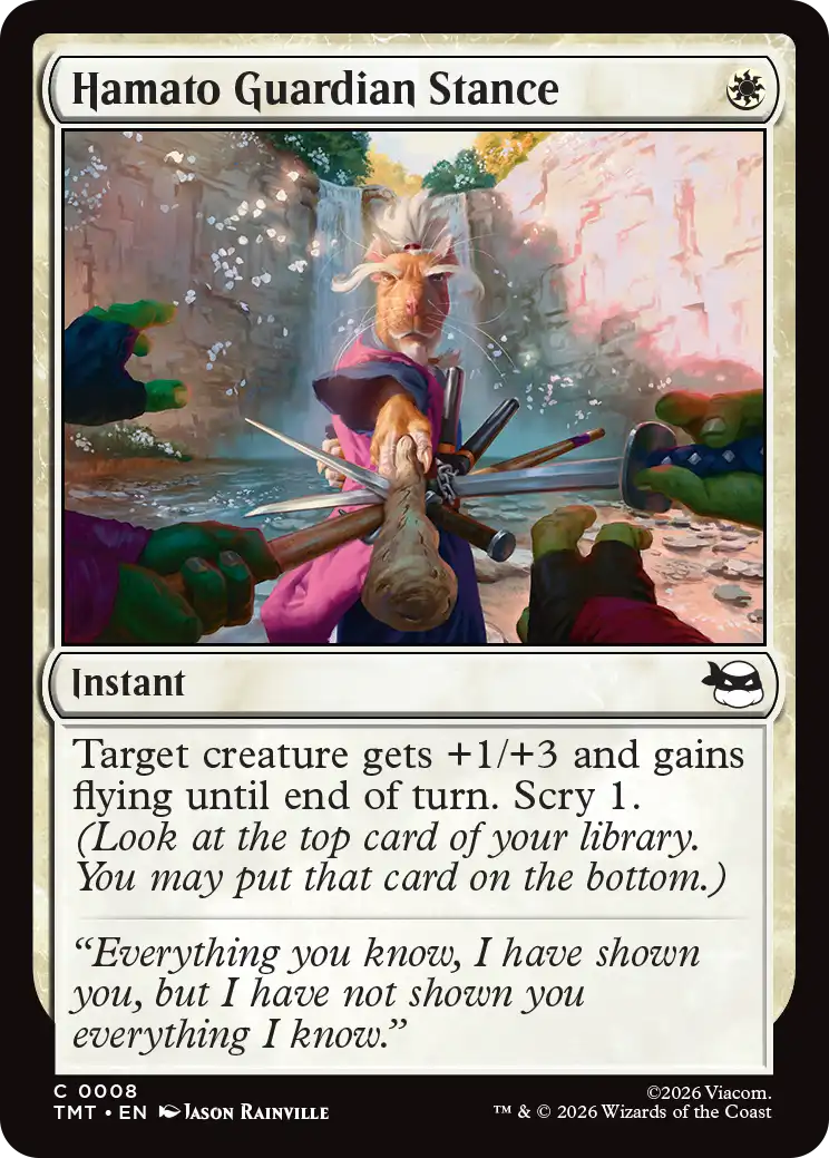 MTG Teenage Mutant Ninja Turtles 0008 Hamato Guardian Stance