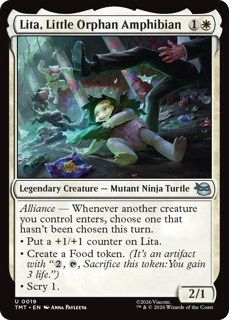 MTG Teenage Mutant Ninja Turtles 0019 Lita, Little Orphan Amphibian